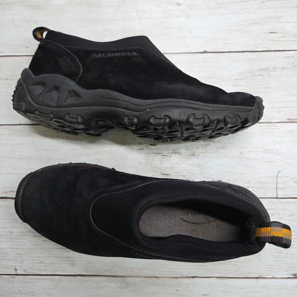 Merrell Winter Moc Slip On Shoes Suede Performance Womens 6.5 Black 260042